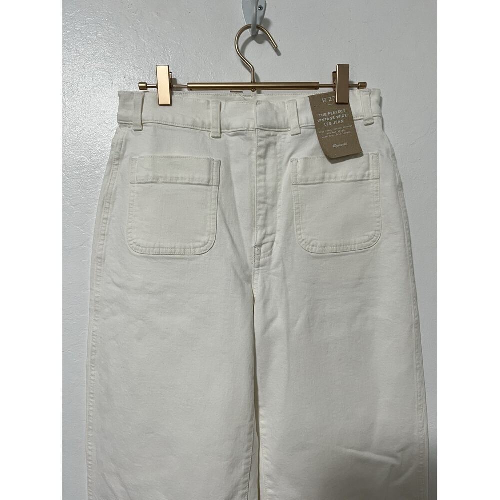 Madewell‎ Womens Perfect Vintage Wide Leg Jeans Size 27 Cream White Preppy NWT - Picture 2 of 8